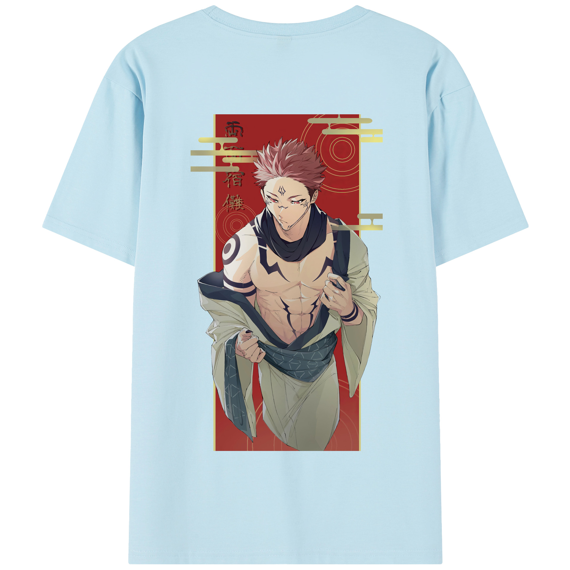 （画像用） 呪術廻戦 Jujutsu Kaisen 綿100％半袖Tシャツ（背面プリント）